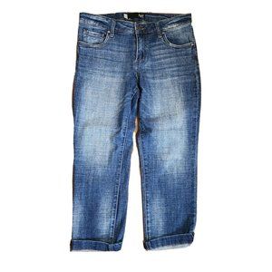 NYDJ Not Your Daughters Jeans Blue Lauren Straight Leg Crop Jean Womens Size 6